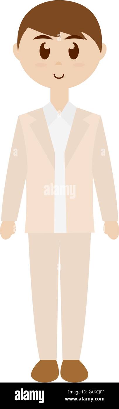 Groom image. Marriage concept Stock Vector