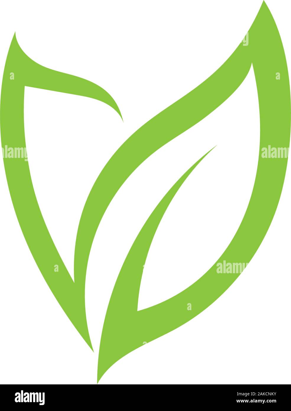 Green leaf ecology nature element vector icon Stock Vector Image & Art ...