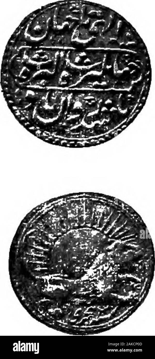 History of India . THE EMPEROB JAHANGIK 59 under a superstitious spell, named after a wonder-working saint, petted and spoilt, the boy grew up wil-ful, indolent, and self-indulgent, too lazy and too indif-ferent to be either actively good or powerfully evil.He had instigated the murder of Akbars trusted friendand minister, Abu-1-Fazl; he was possessed of a violentand arbitrary temper; and, like his wretched brothers,Murad and Daniyal, he was a notorious and habitualdrunkard, although, uulike them, he could control him-self when necessary. His image may be seen depictedon his coins, wine-cup in Stock Photo