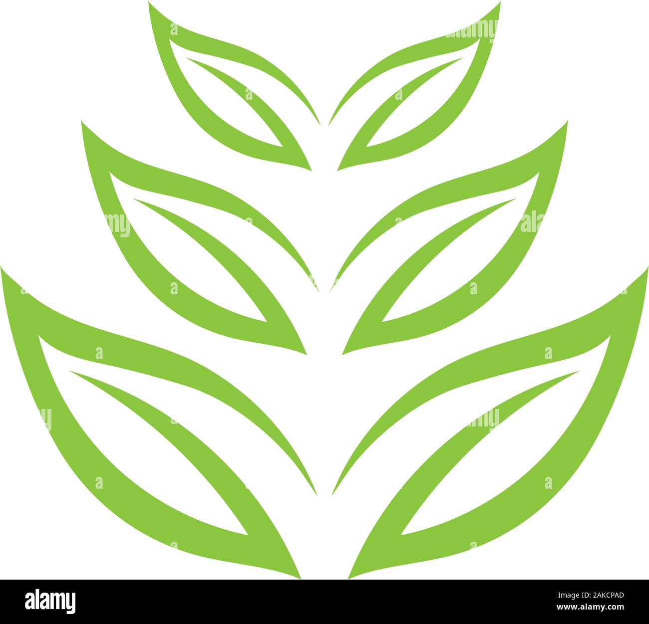 Green leaf ecology nature element vector icon Stock Vector Image & Art ...