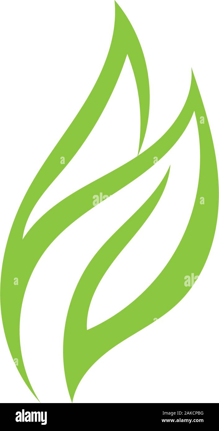 Green leaf ecology nature element vector icon Stock Vector Image & Art ...