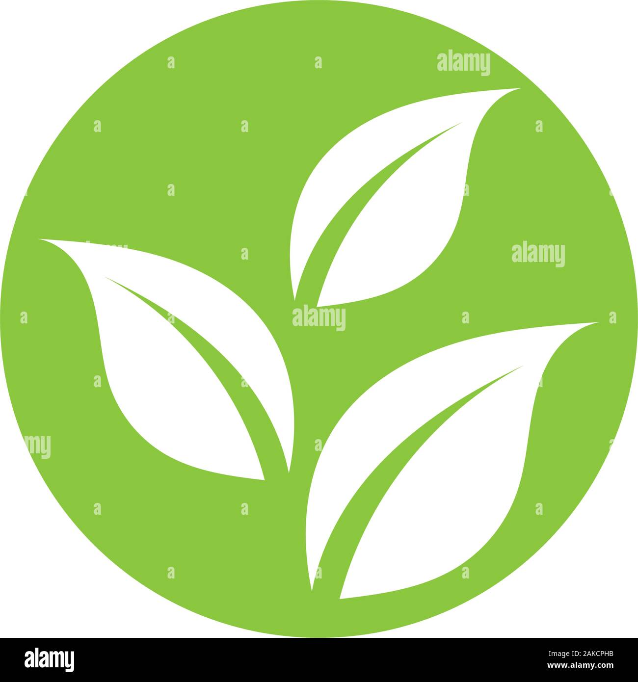 Green leaf ecology nature element vector icon Stock Vector Image & Art ...