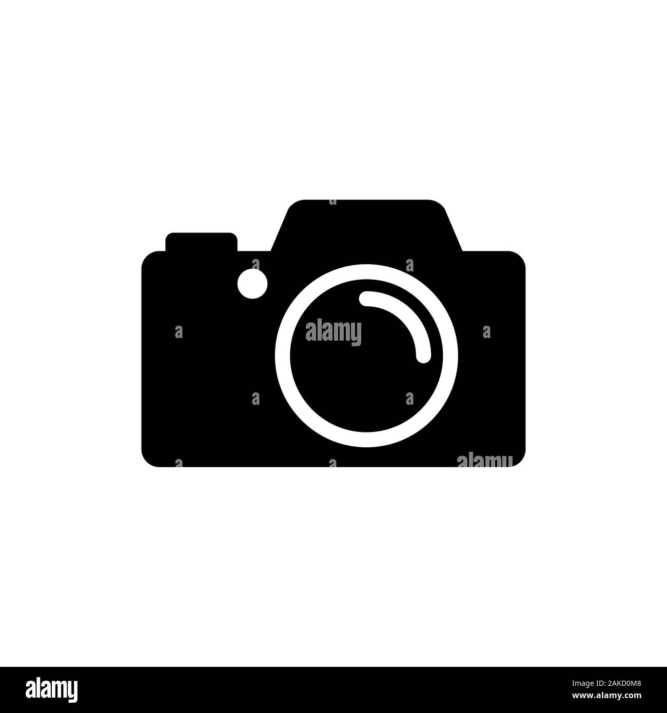 Photo camera flat sign icon vector illustration Stock Vector Image ...