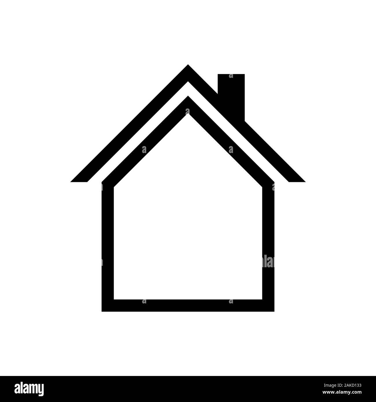 House icon Vector simple flat logo symbol Stock Vector Image & Art - Alamy