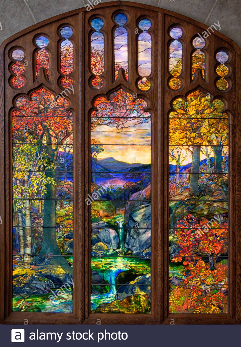 Louis Comfort Tiffany Glass Stock Photos Louis Comfort Tiffany