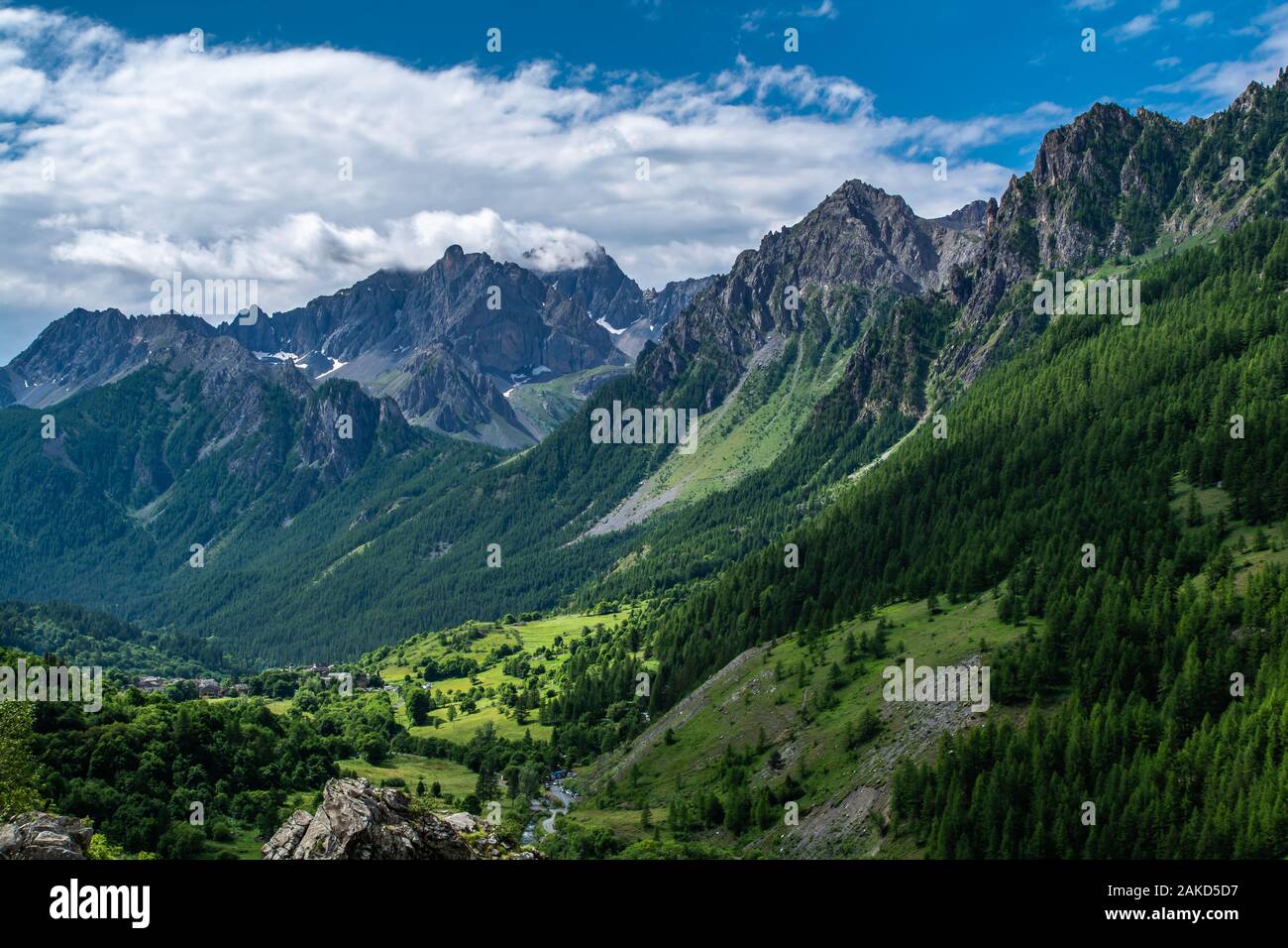 The upper Maira Valley, in the province of Cuneo, in southern Piedmont