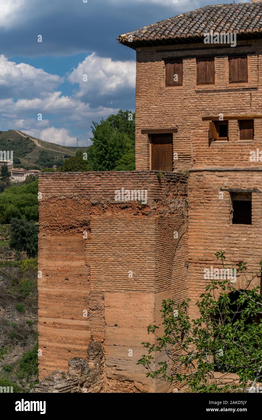 Arabic style architecture, building and art design in Alhambra Stock ...