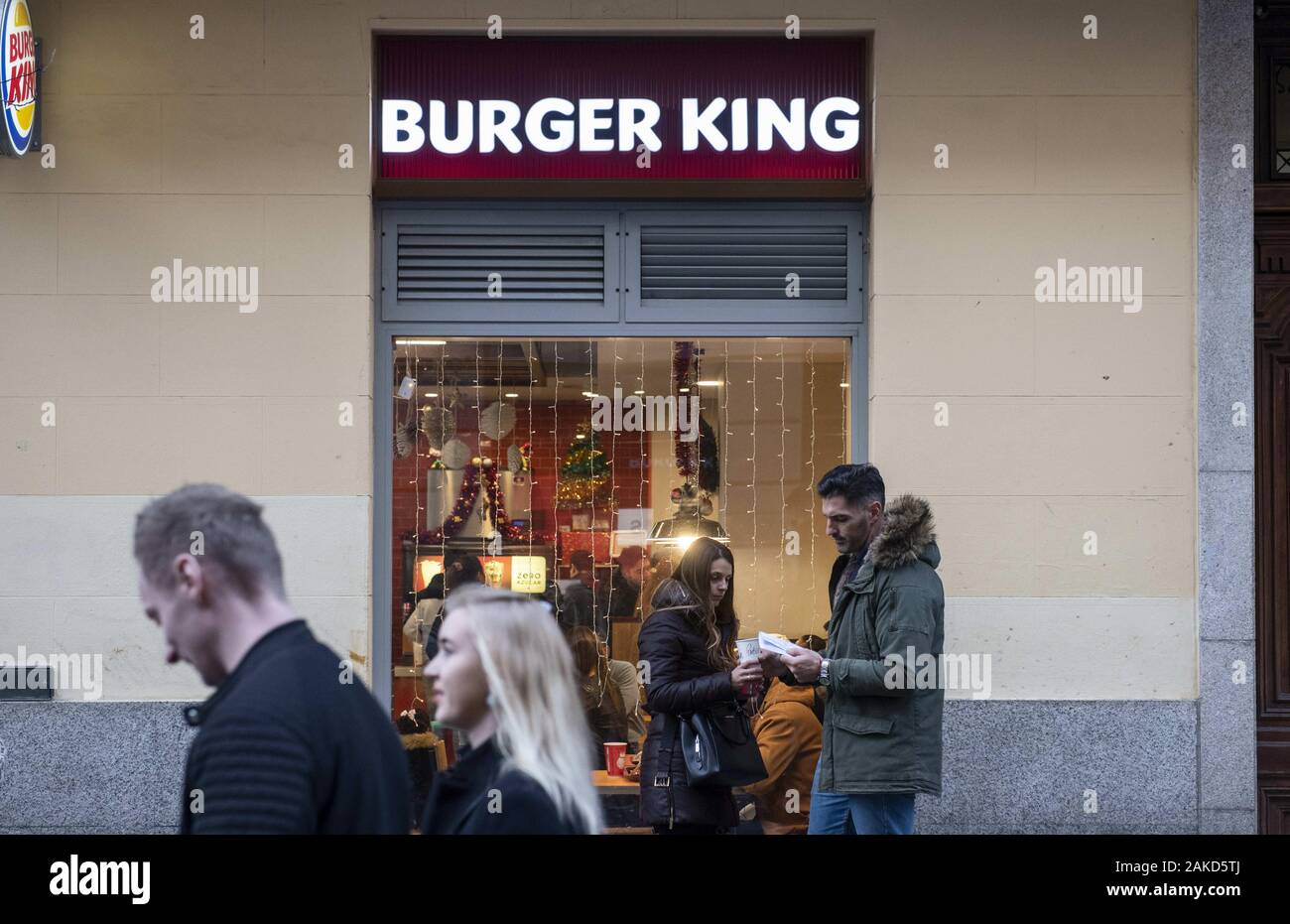 January 2, 2020, Spain: American fast-food hamburger Burger King restaurant chain is seen in Spain. (Credit Image: © Budrul Chukrut/SOPA Images via ZUMA Wire) Stock Photo
