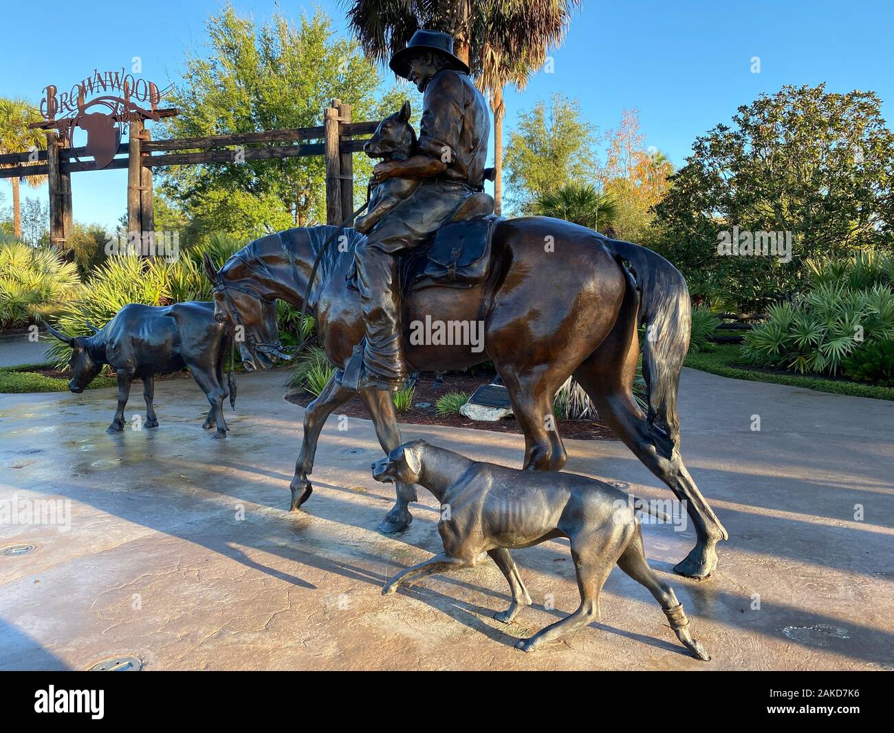Statue sculpture western cowboy hi-res stock photography and images - Alamy