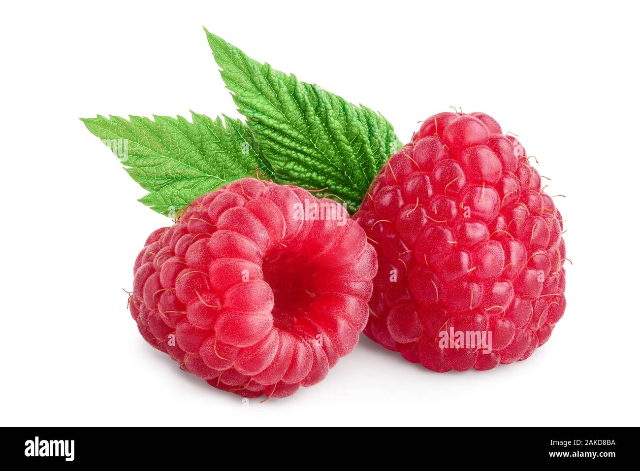 2 Raspberries Two sweet raspberries close hi-res stock photography and images - Alamy