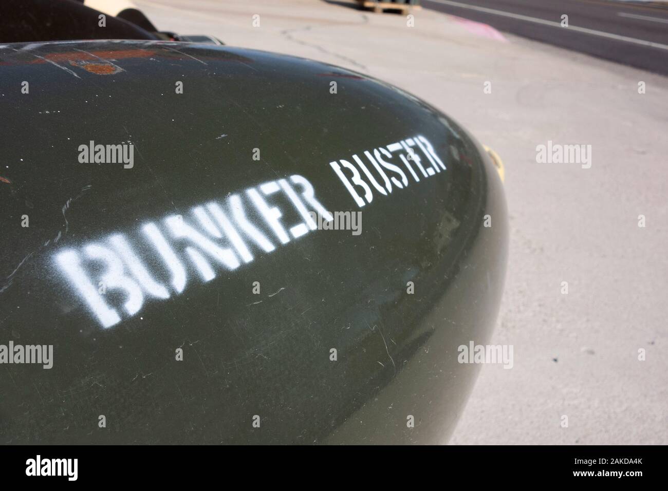 Bunker Buster Bomb Stock Photo