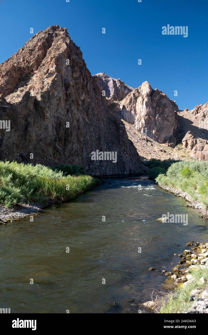 Wilson Canyon Walker River Nevada Stock Photo