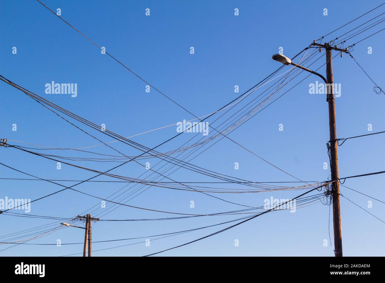 Telephone poles and wires hires stock photography and images Alamy