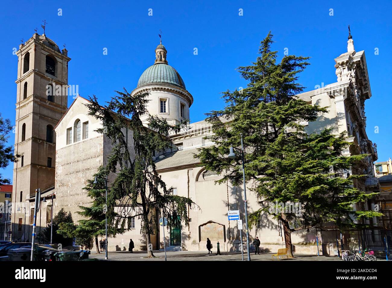 Savona Cathedral in the center City Of Savona Liguria Italia Stock Photo