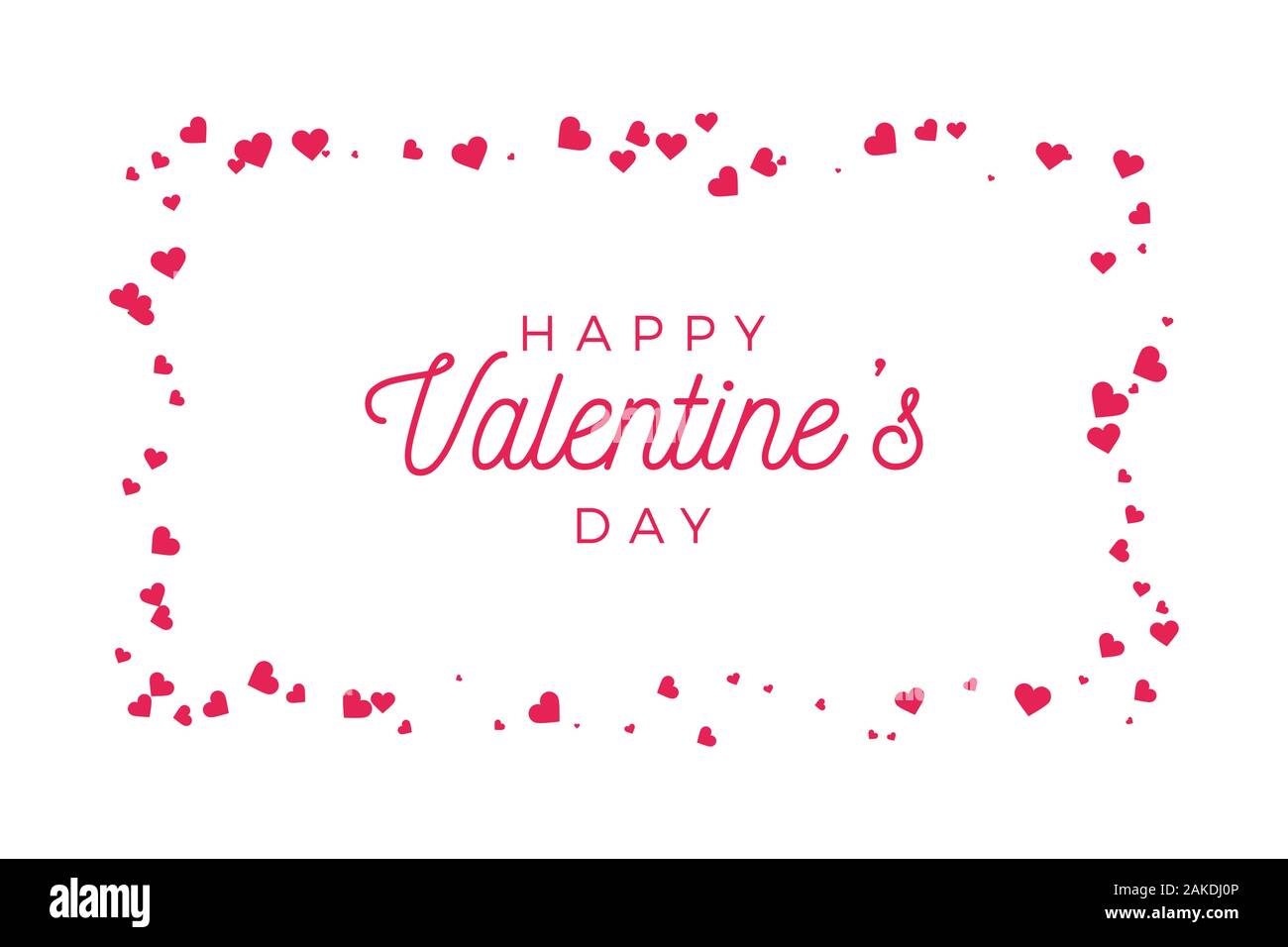 Abstract love for your Valentines Day greeting card design. Red Hearts ...