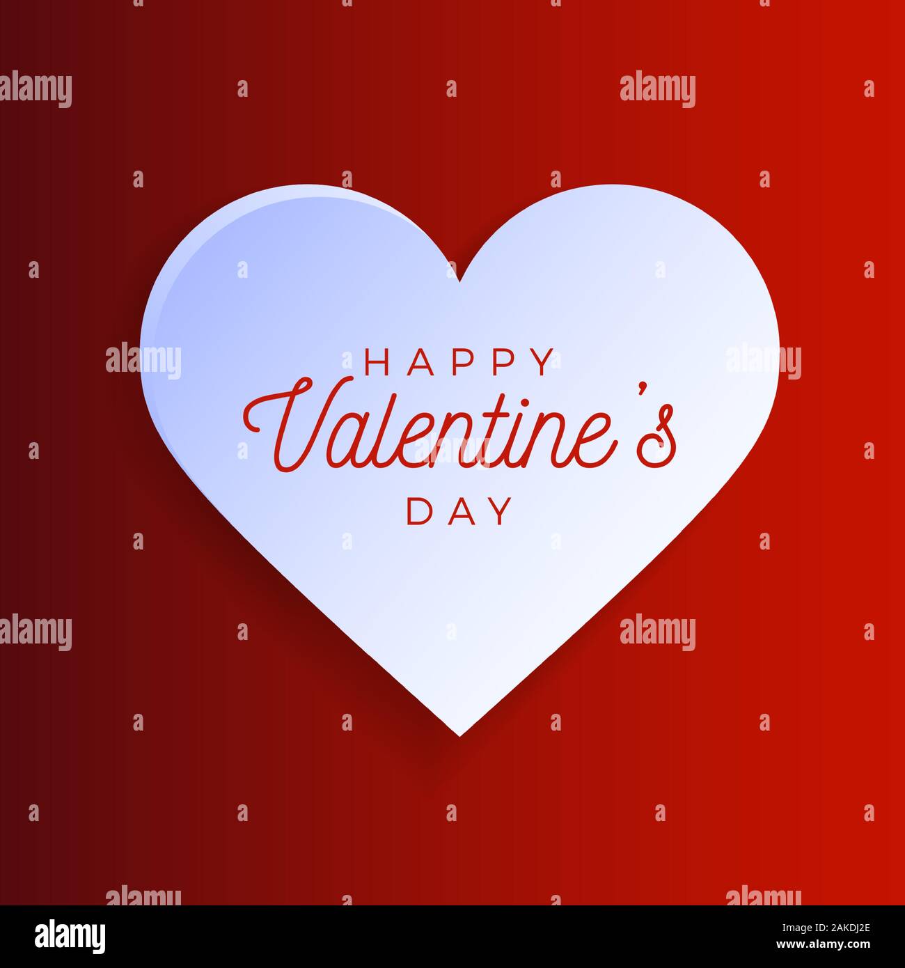 Valentine day abstract background with white cut paper heart. Vector ...