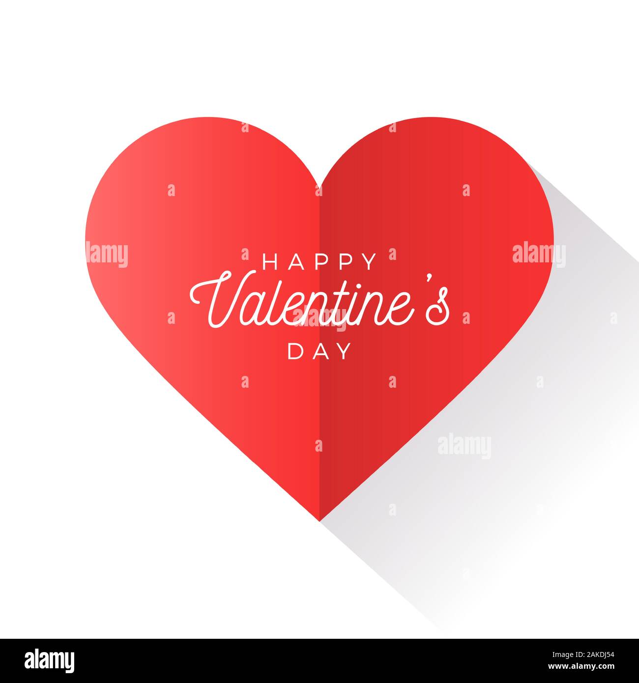 Valentine day abstract background with cut paper heart. Vector ...
