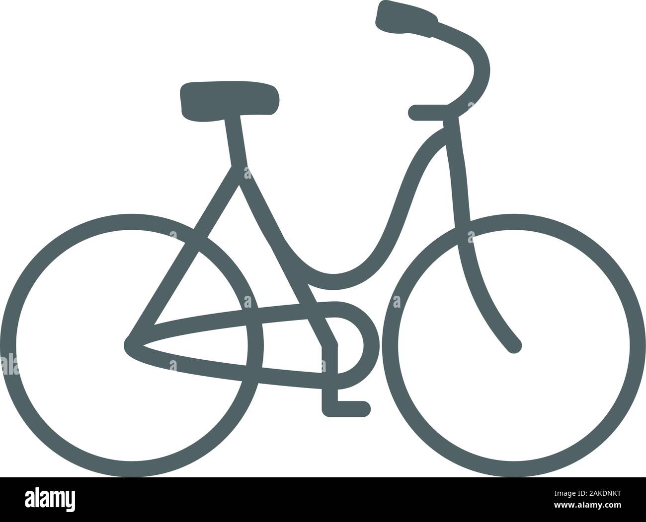 bike icon design, Vehicle bicycle cycle healthy lifestyle sport and leisure theme Vector illustration Stock Vector