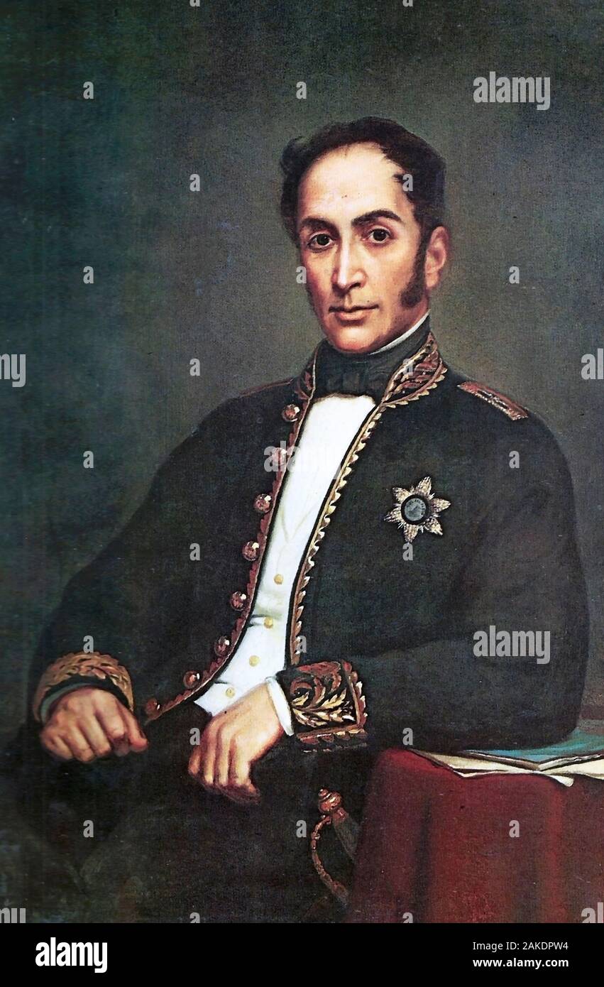 Simon Bolivar, The Liberator Stock Photo