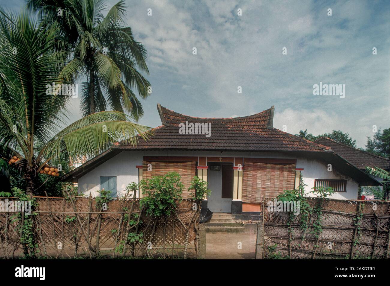 Village Catholic malayalam House Haripad KeralaINDIA1991 Stock Photo Alamy