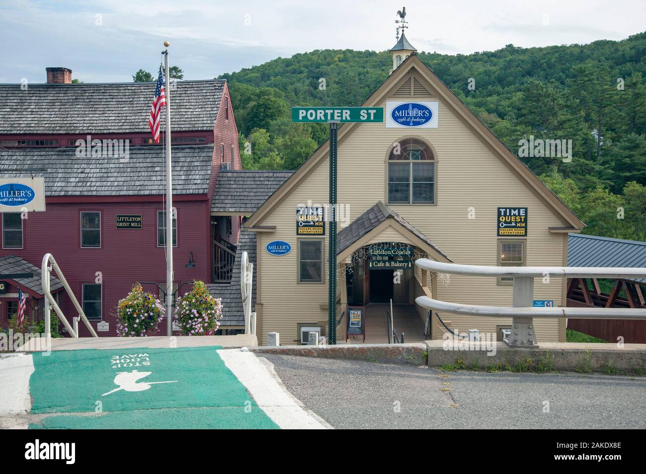 Scene from Littleton New Hampshire Stock Photo Alamy