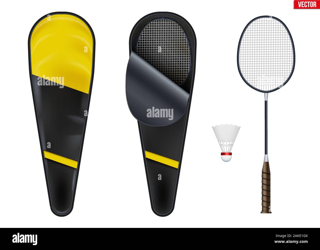 Set of badminton equipment Stock Vector Image & Art - Alamy