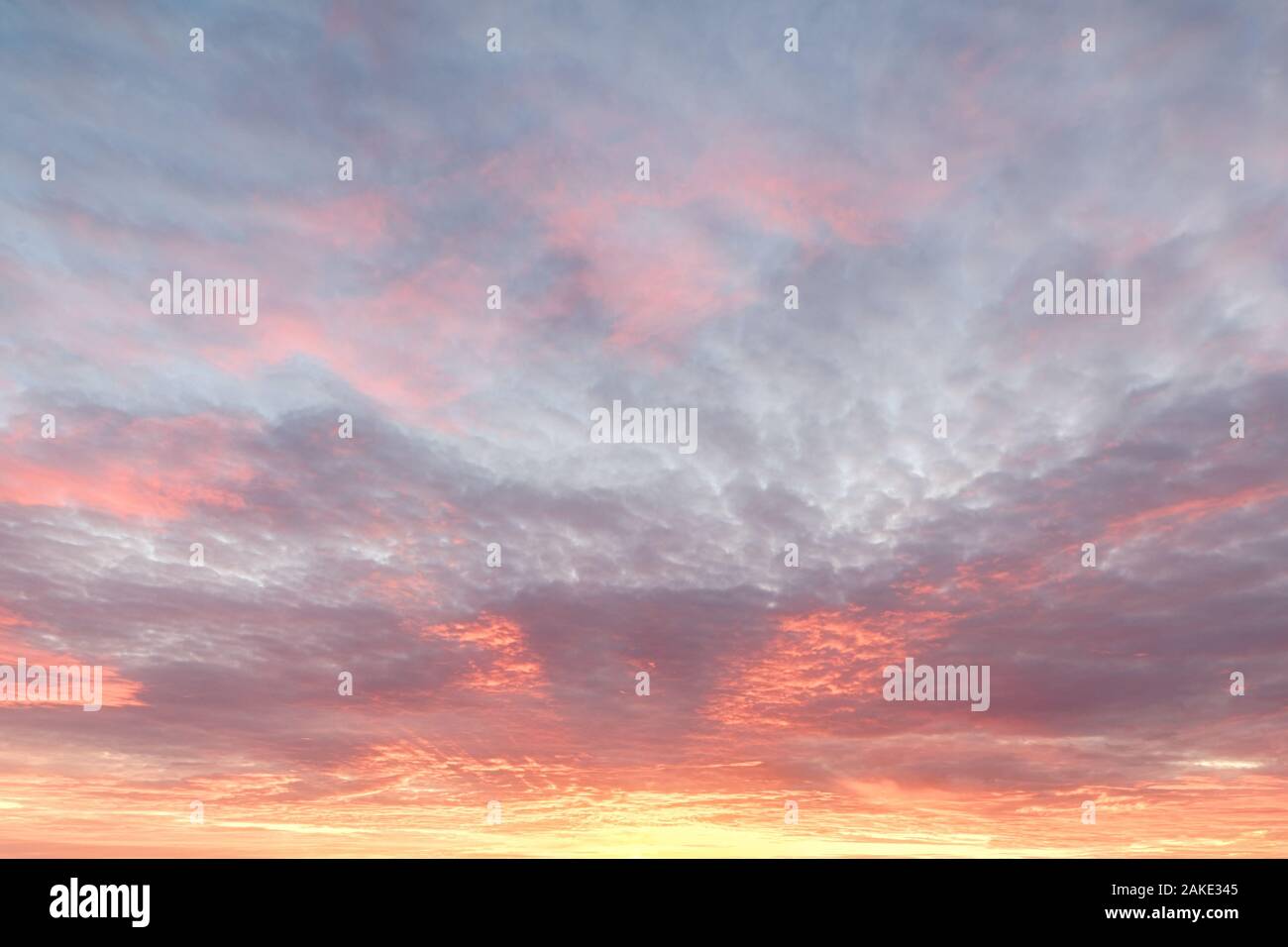 Fiery sky. Beautiful orange sunset sky background Stock Photo - Alamy