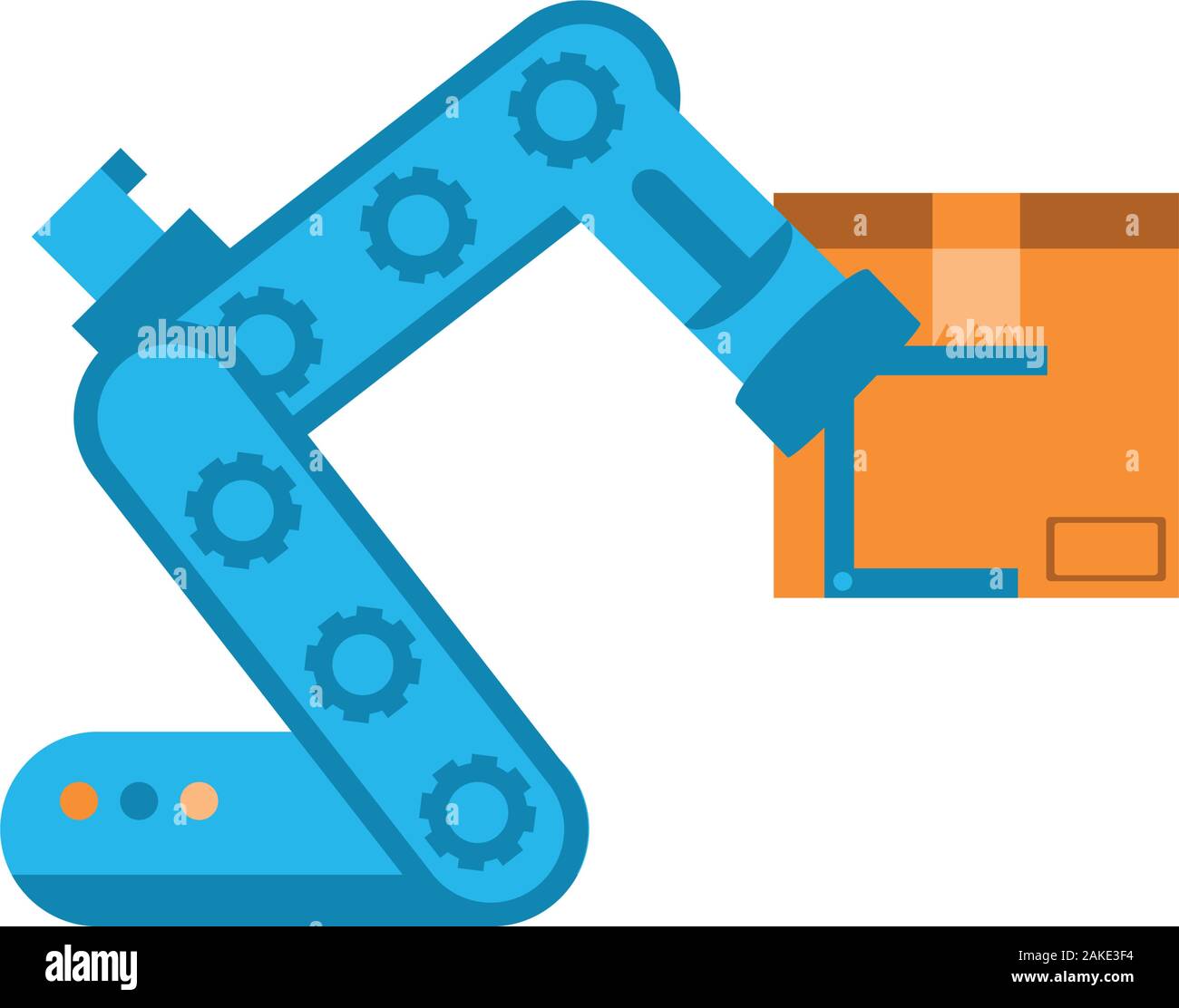 robot arm holding box design, Delivery logistics transportation shipping  service warehouse industry and global theme Vector illustration Stock  Vector Image & Art - Alamy