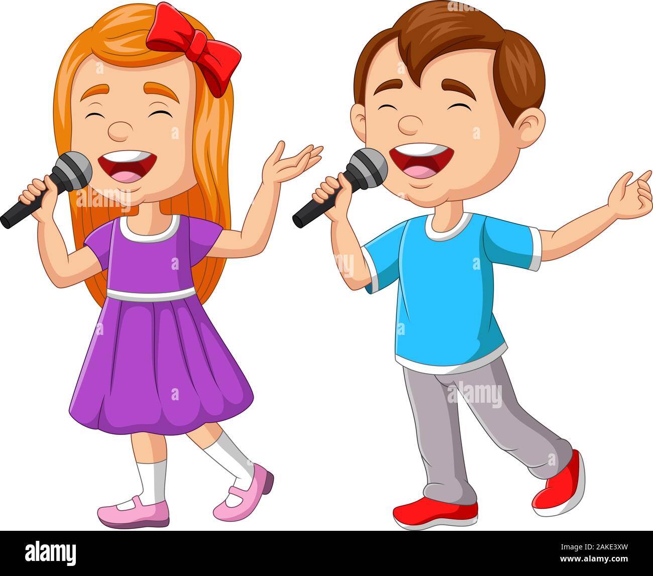 girl singers clipart