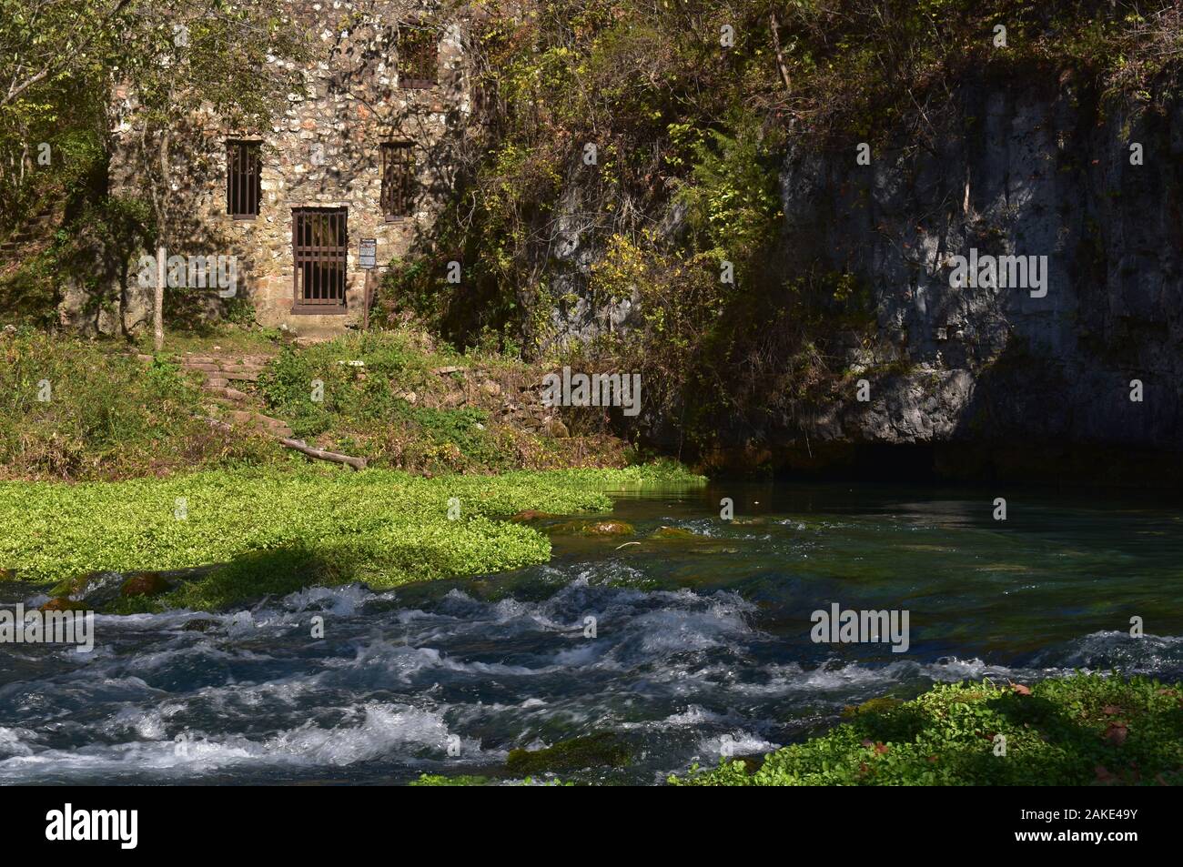 Welch Spring and Hospital Ruins, (more like a health spa) on the