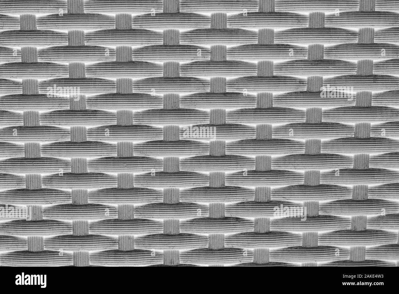 Gray weaving baskets. Wall texture background. Close-up Stock Photo