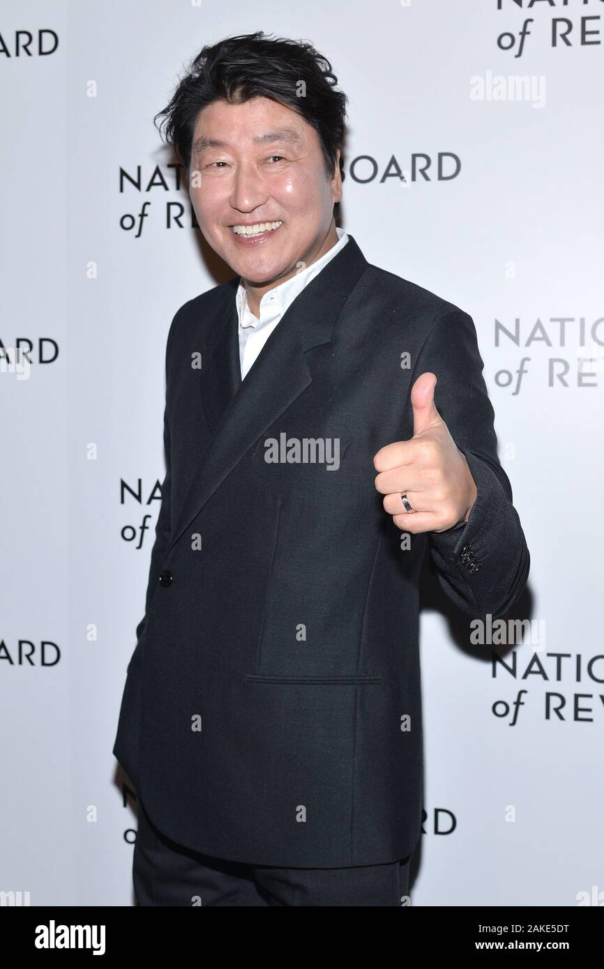 New York, USA. 08th Jan, 2020. Song Kang-Ho attends the National Board of Review Annual Awards Gala at Cipriani 42nd Street in New York, NY, January 8, 2020. (Photo by Anthony Behar/Sipa USA) Credit: Sipa USA/Alamy Live News Stock Photo