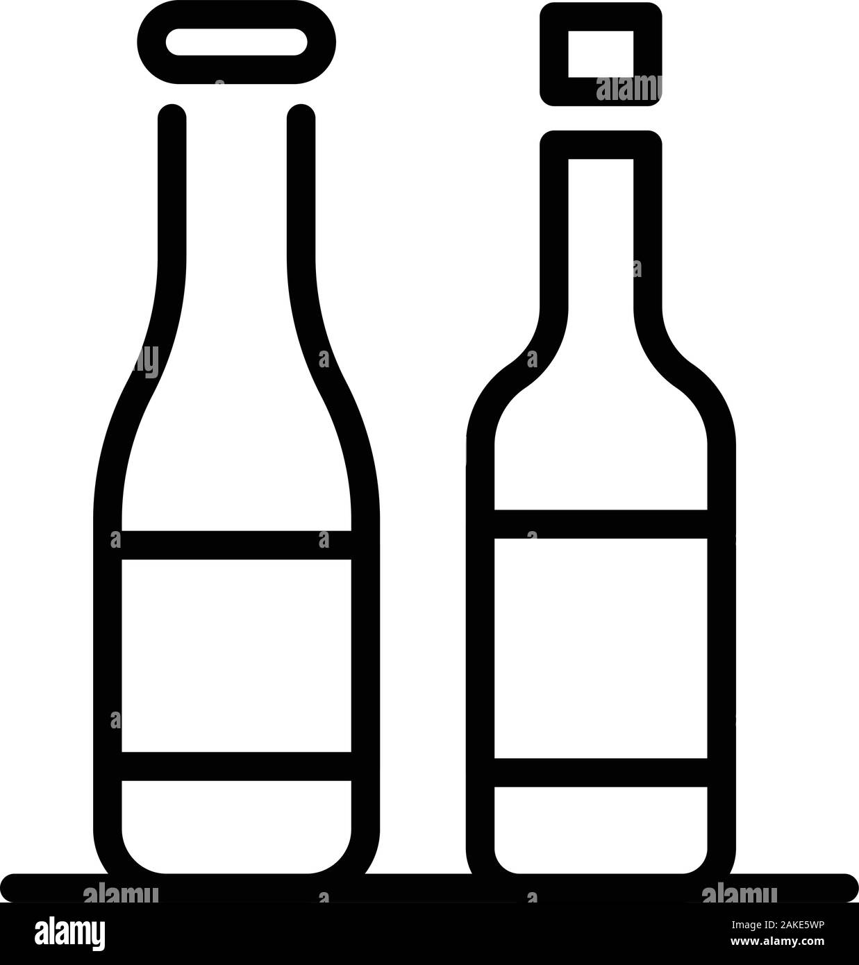 Sauce bottles icon, outline style Stock Vector Image & Art Alamy