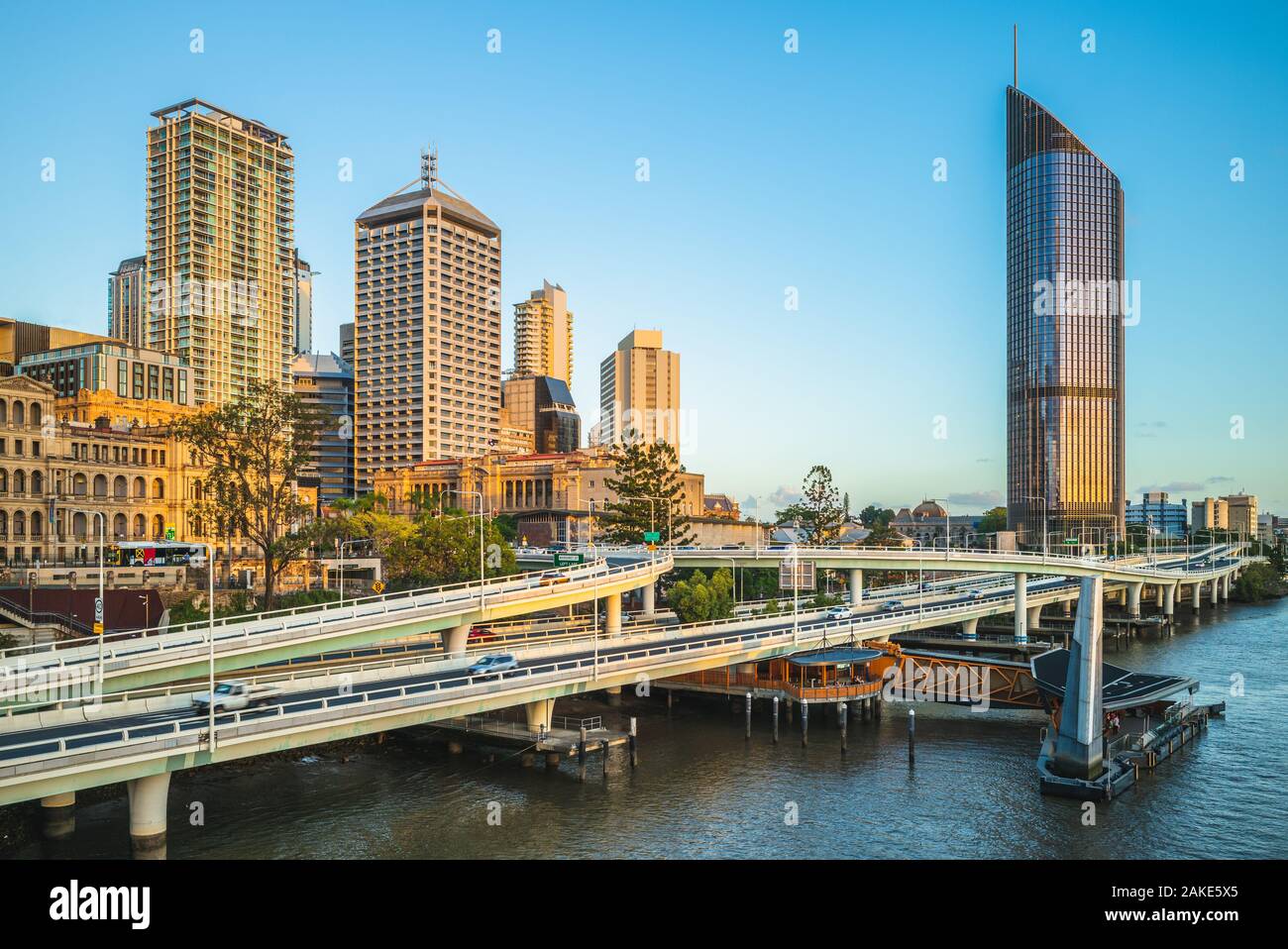 Brisbane skyline, capital of Queensland, Australia Stock Photo Alamy