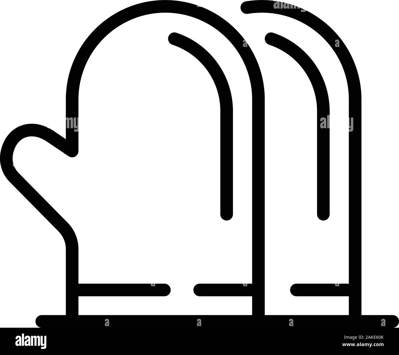 Cooking gloves icon, outline style Stock Vector Image & Art Alamy