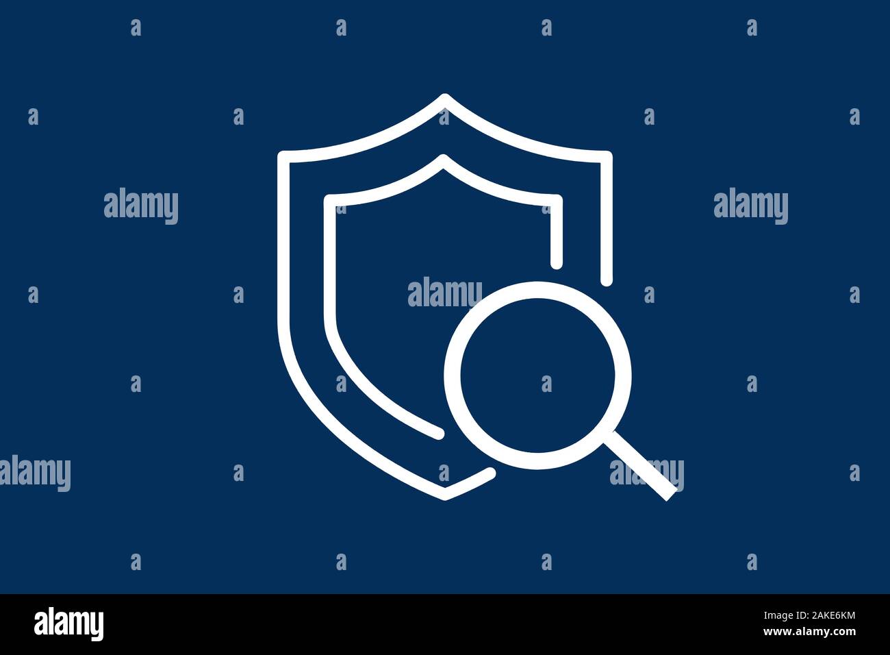 Abstract security illustration icon. Shield security icon. Lock ...