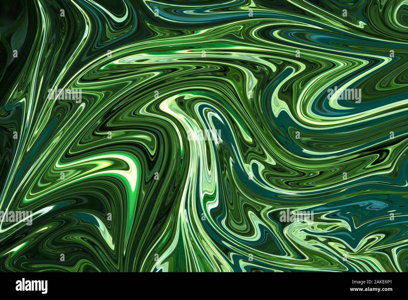 Liquid Abstract Pattern With DarkGreen, ForestGreen, And PaleGreen Graphics  Color Art Form. Digital Background With Liquid Flow Stock Photo - Alamy