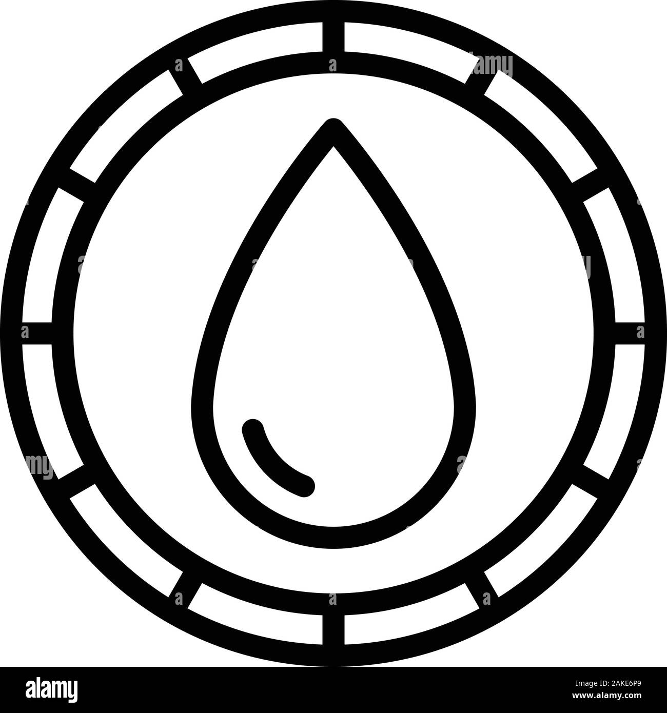 Modern blood transfusion icon, outline style Stock Vector Image & Art