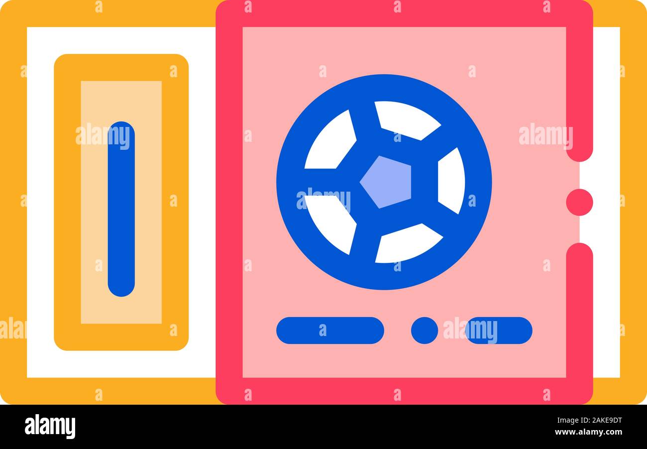 Ticket On Football Game Icon Outline Illustration Stock Vector Image ...