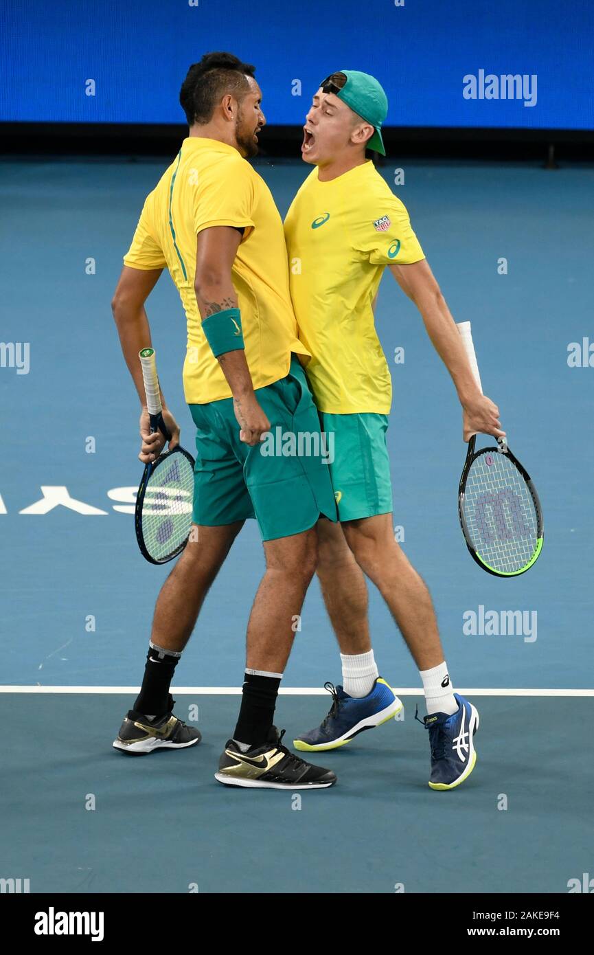 Sydney, Australia. 9th January 2020; Sydney Olympic Park Tennis Centre, Sydney, New South Wales Sydney, Australia. 9th January 2020; Sydney Olympic Park Tennis Centre, Sydney, New South Wales