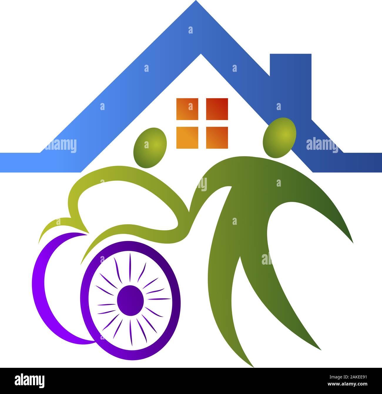 disable care logo Stock Photo