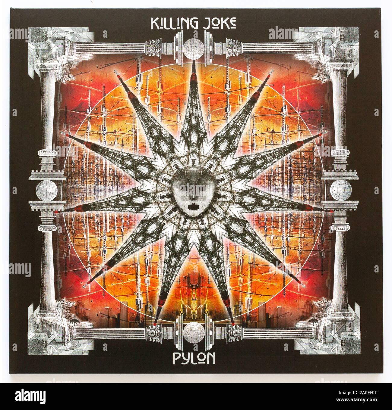 The cover of Pylon,  2015 album by Killing Joke on Spinefarm - Editorial use only Stock Photo