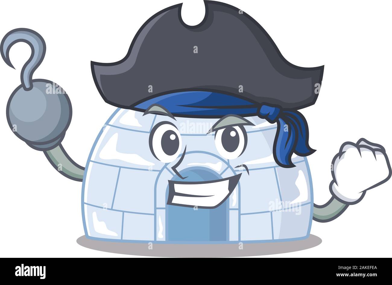 cool and funny igloo cartoon style wearing hat Stock Vector Image & Art
