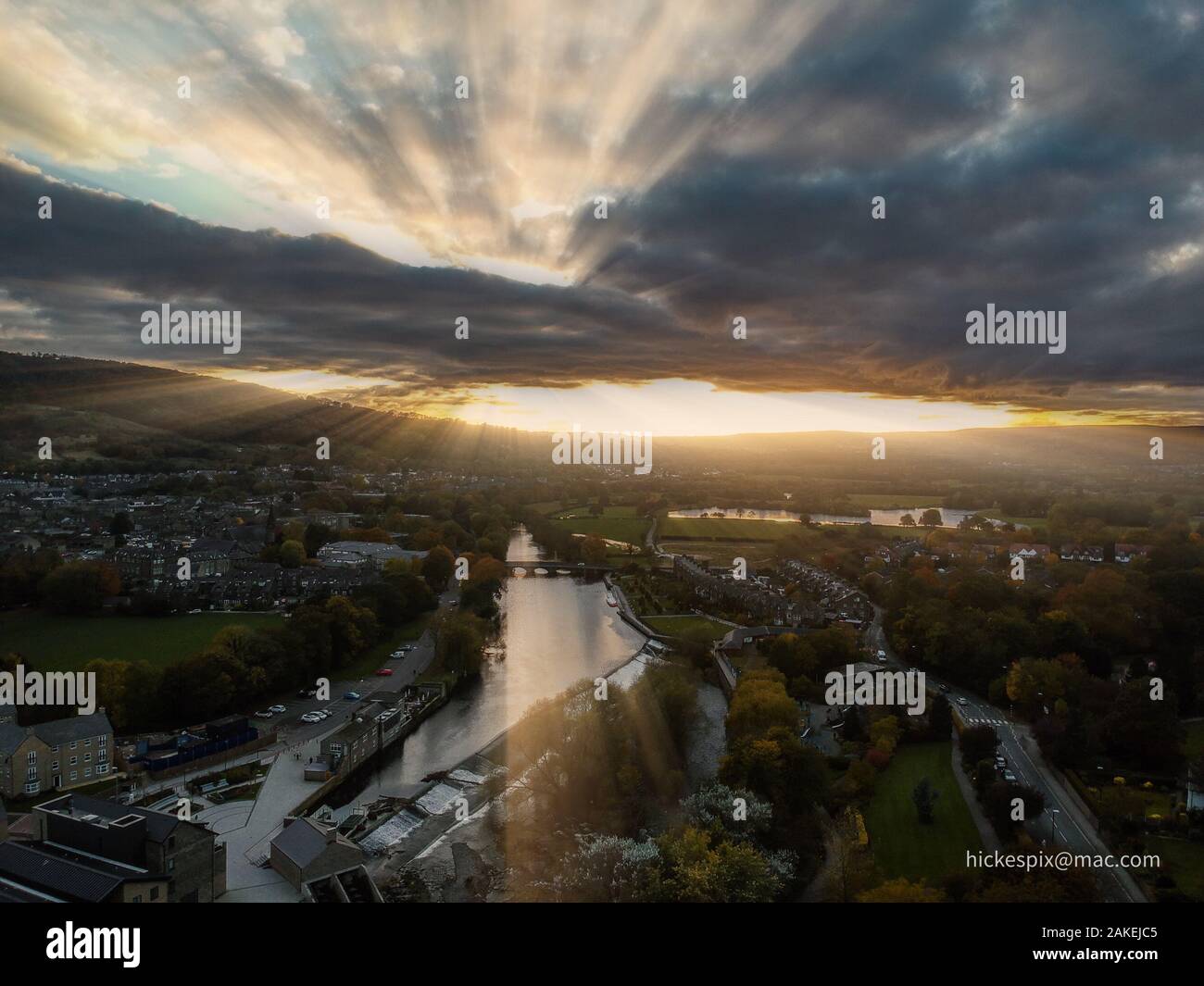 Wharfe at Otley Stock Photo Alamy