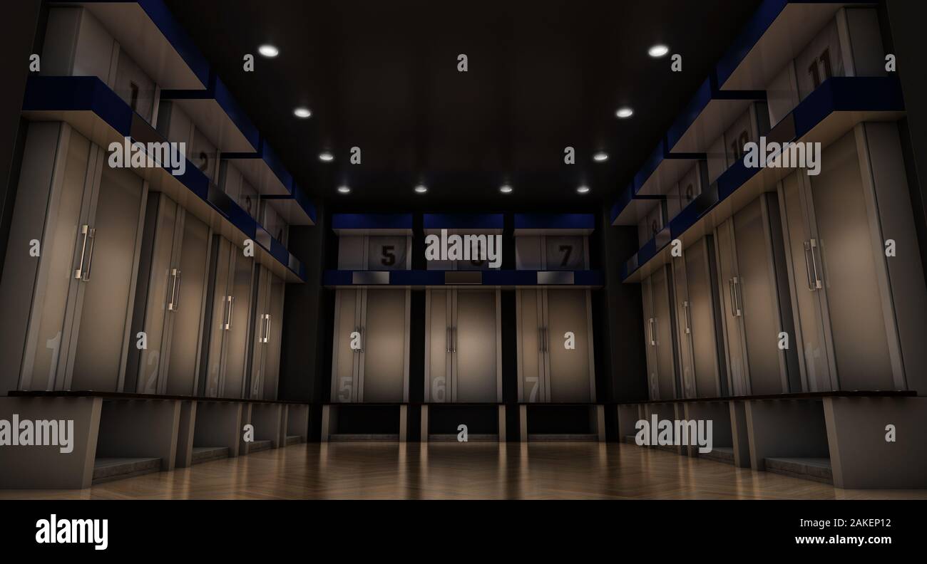 Empty football locker room hires stock photography and images Alamy