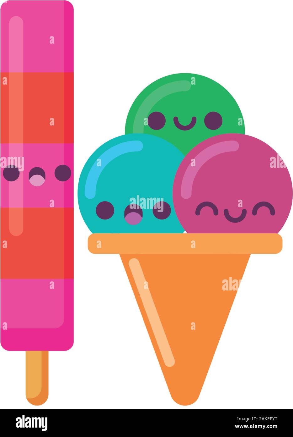 ice cream and popsicle cartoon design, Kawaii expression cute character funny and emoticon theme Vector illustration Stock Vector Image & Art - Alamy ice cream and popsicle cartoon design, Kawaii expression cute character funny and emoticon theme Vector illustration Stock Vector Image & Art - Alamy