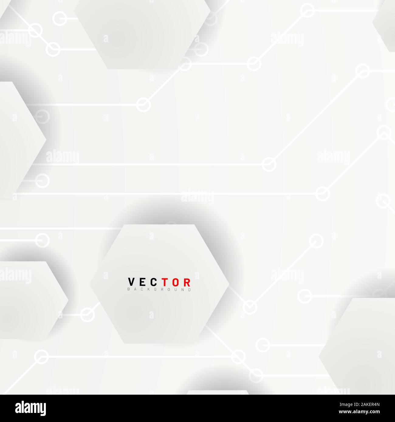 abstract vector technology background. hexagon with a background ...