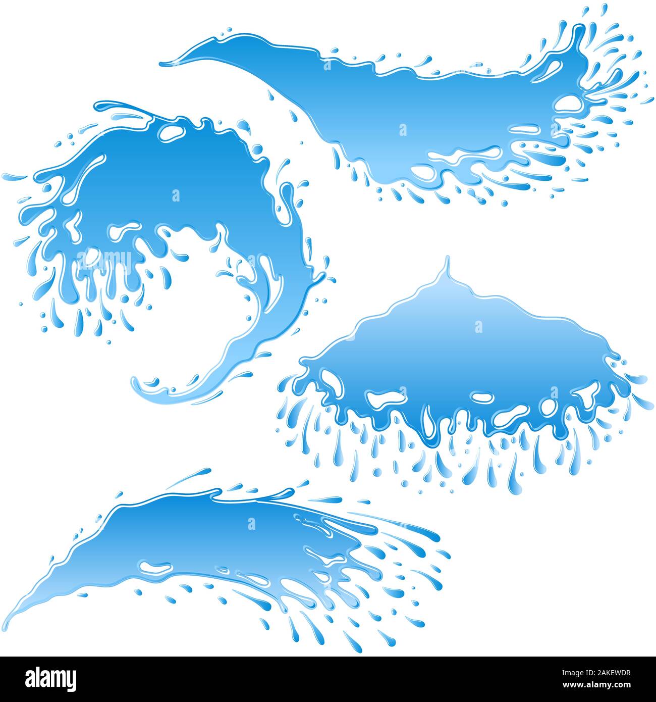 Water jets water jet Stock Vector Images - Alamy