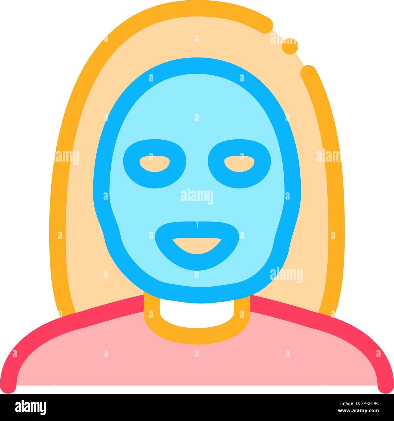 Woman Healthcare Mask Icon Outline Illustration Stock Vector Image