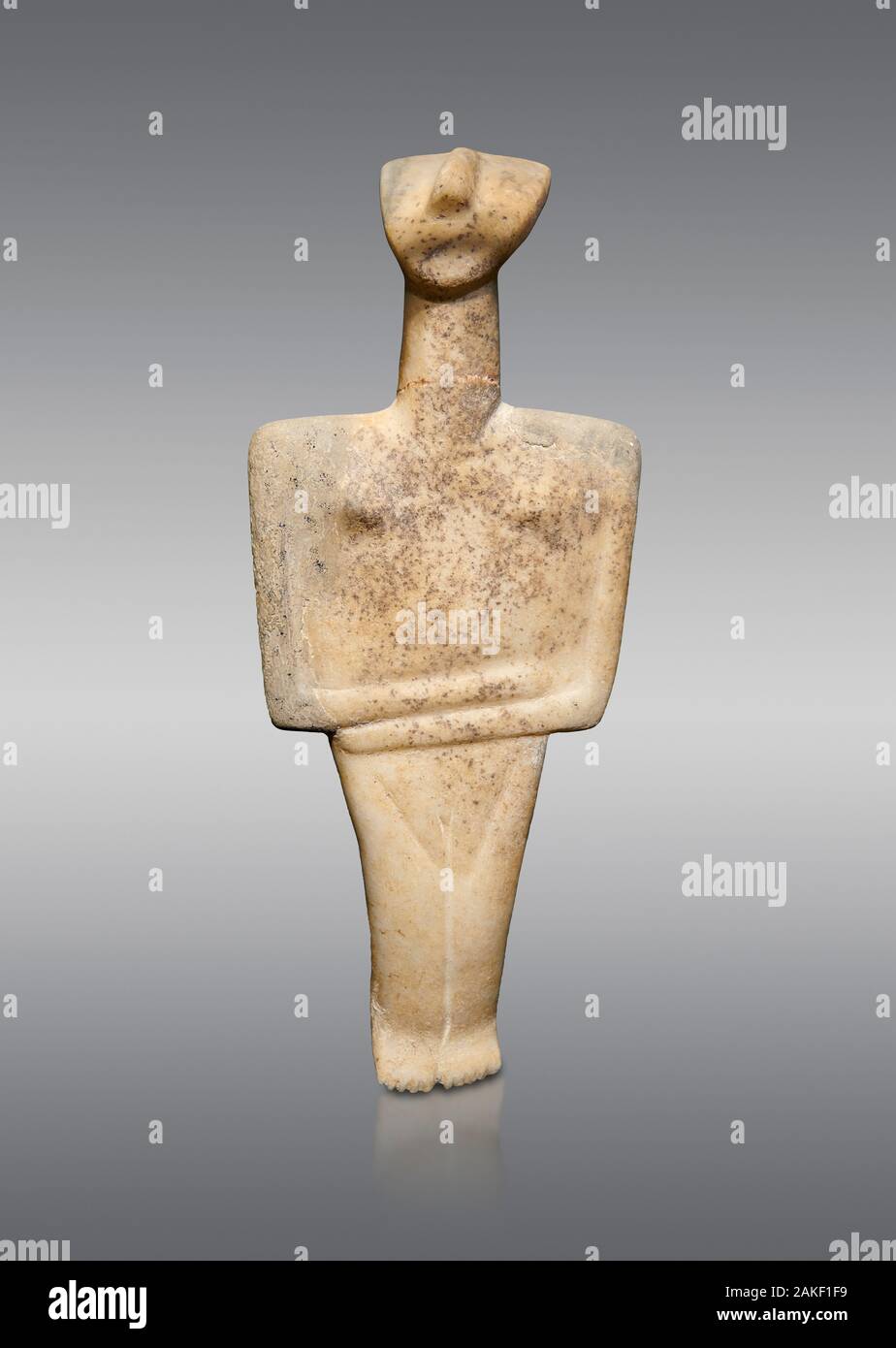 Cycladic Post Canonical type, Chalandrian variety female figurine ...